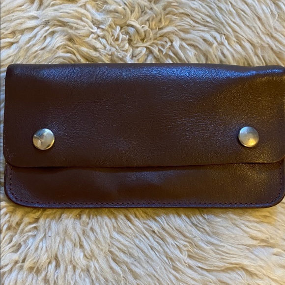 Oxblood leather wallet - Picture 1 of 6
